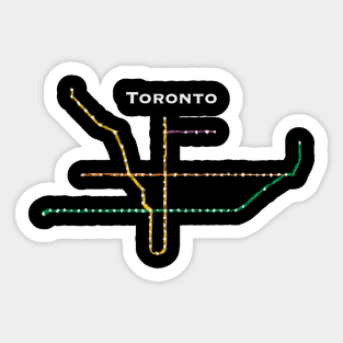 Toronto TTC Subway Map Sticker